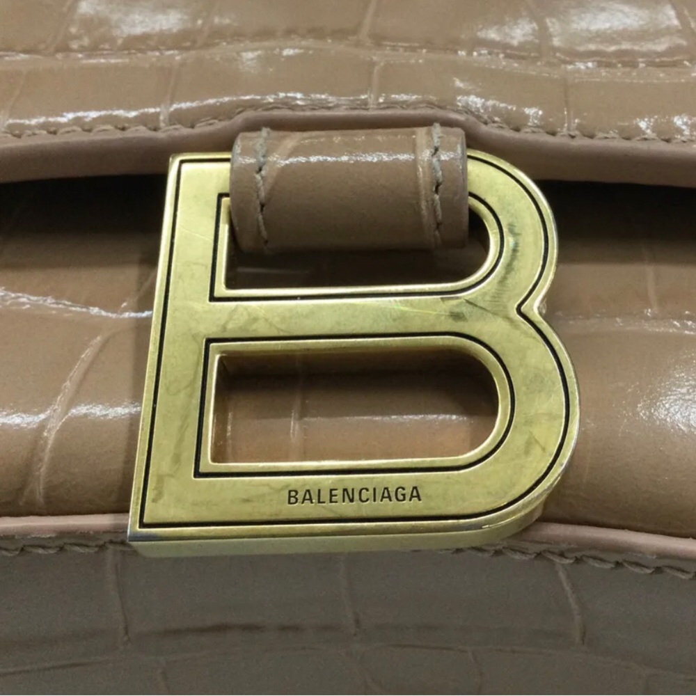 LIKE NEW🔥BALENCIAGA Extra Small Hourglass Leather Top Handle Bag🔥 - Picture 11 of 14